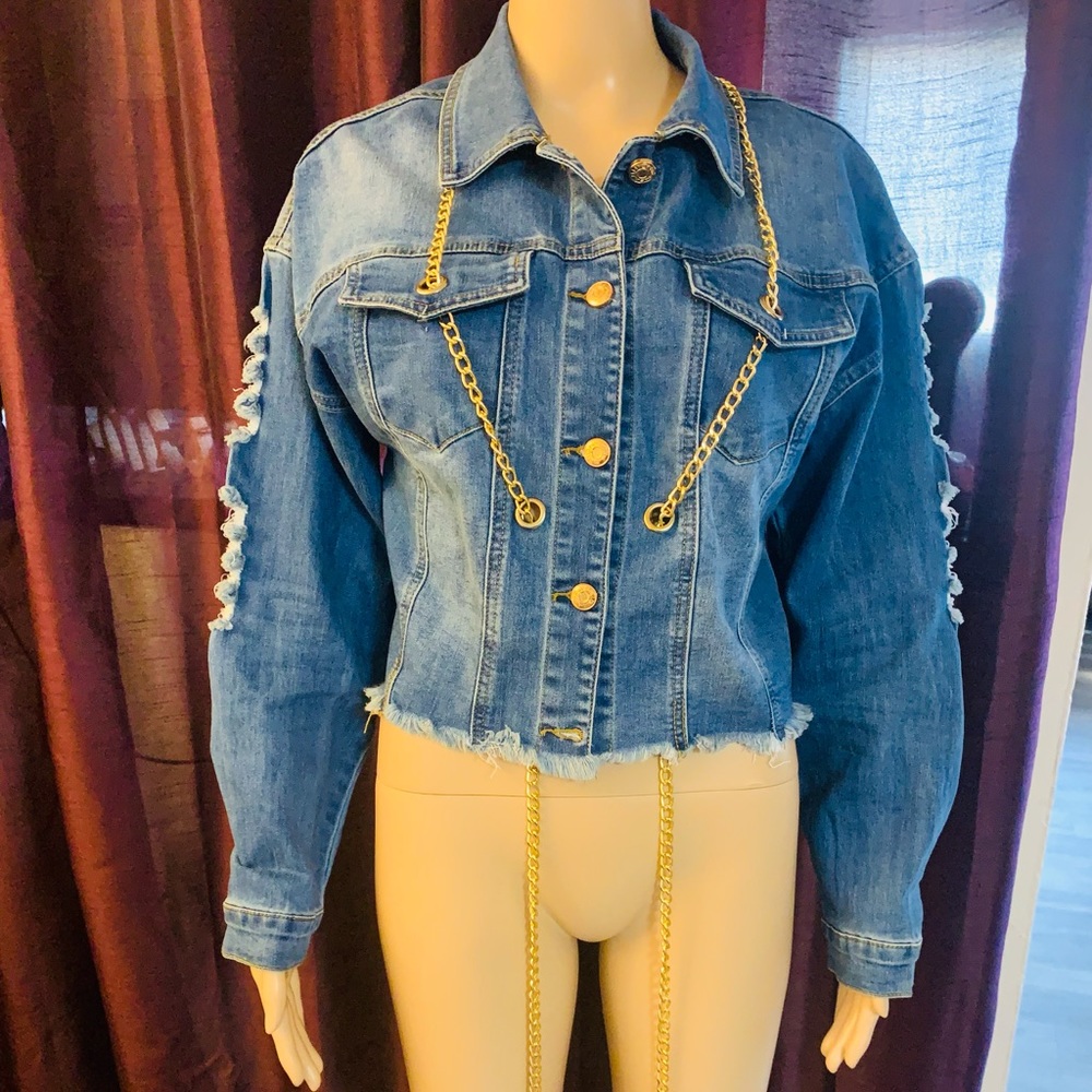 Denim Chain Jacket